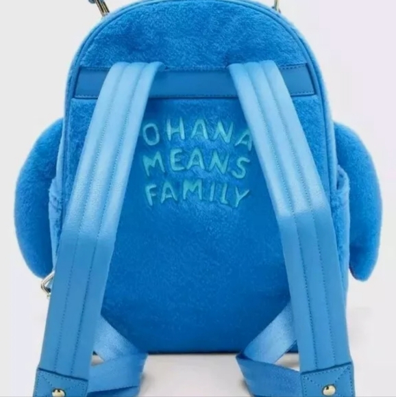 Loungefly Fuzzy Stitch Backpack & Wallet - Box Lunch Exclusive - Picture 2 of 14